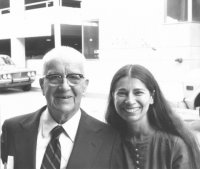 With R. Buckminster Fuller, multi-faceted inventor and pioneering visionary, after our interview in Philadelphia, 1976.