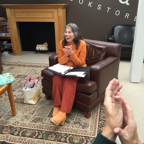 Speaking on *Once Upon a Yugoslavia* at Words Bookstore, Maplewood, New Jersey, November 2015.